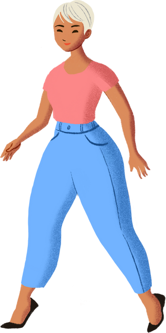 Fashionable woman illustration