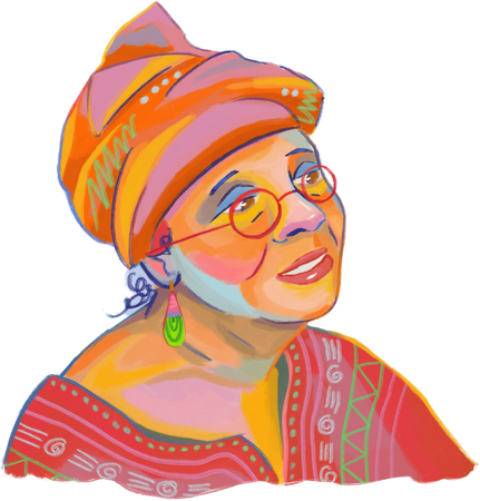 Painterly Kwanzaa Grandma