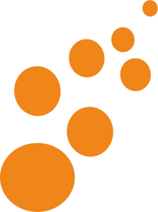 Orange Hand Drawn Dots